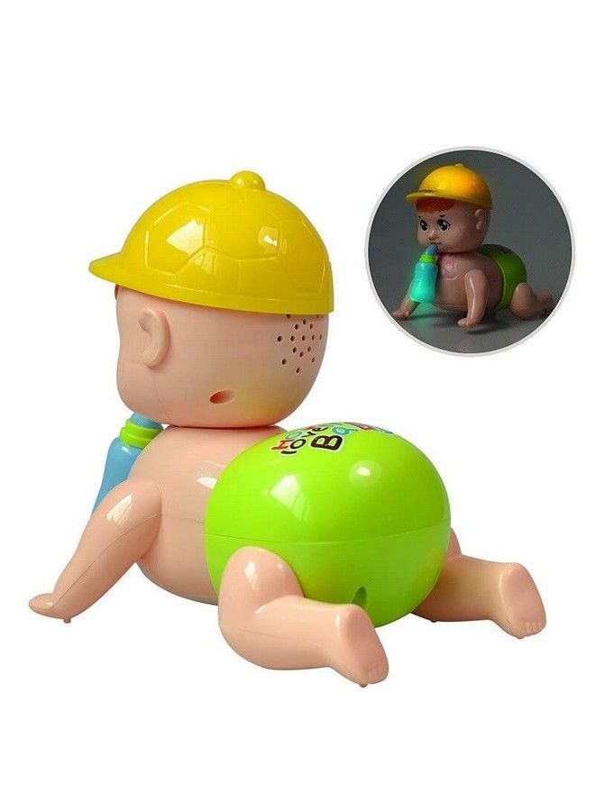 Musical Crawling Baby Toy For Babies Kids Infants Dazzling Lights And Dynamic Sound Colour As Per Stock