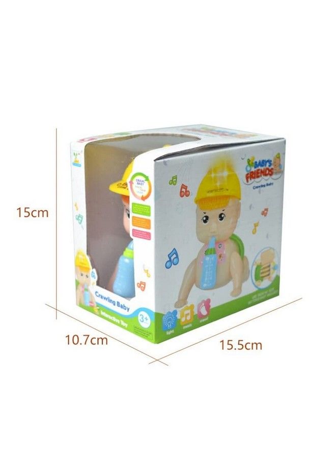 Musical Crawling Baby Toy For Babies Kids Infants Dazzling Lights And Dynamic Sound Colour As Per Stock