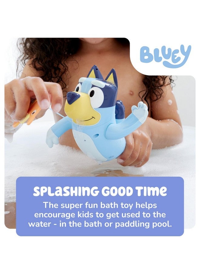 Omies Swimming Bluey Bath Toy With Seahorse Bluey Toys For Toddlers Toddler Bath Toys For Tub Or Pool That Swims On Back Or Front Ages 18 Months And Up