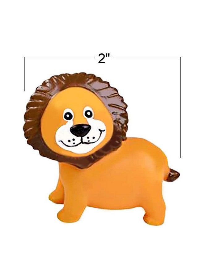 Vinyl Zoo Animals Pack Of 12 Assorted Squeezable Toys Safari Birthday Party Favors For Kids Fun Bath Tub And Pool Toys For Children Educational Learning Aids For Boys And Girls