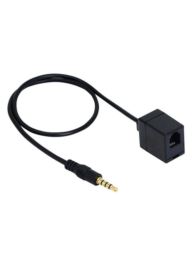 Rj9 To 3.5Mm Telephone Adapter Cable Female Rj9 Headset To Male 3.5Mm Cell Phone Adapter Convert Rj9 Headphone To Smartphones Most Android Cellphone With 3.5Mm Headphone Jack(3.5 Rj9)