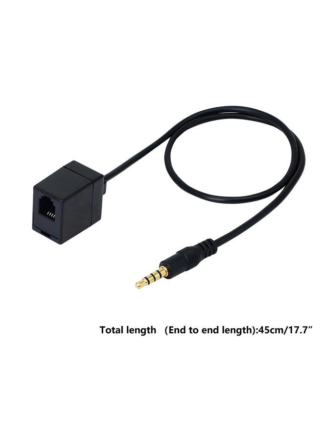 Rj9 To 3.5Mm Telephone Adapter Cable Female Rj9 Headset To Male 3.5Mm Cell Phone Adapter Convert Rj9 Headphone To Smartphones Most Android Cellphone With 3.5Mm Headphone Jack(3.5 Rj9)