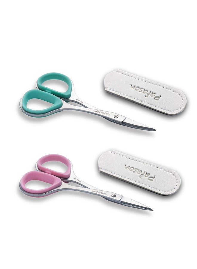 Stainless Steel Curved And Straight Nail Cuticle Manicure Scissor Set MultiPurpose Pedicure Beauty Grooming Tool For Nail Dry Skin