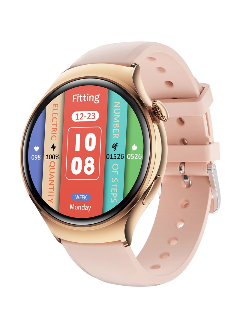 High Quality M11 Smart Watch 1.27 Inch HD Screen 100+ Sports Modes All Day Heart Rate Monitoring Smartwatch For Women- Pink