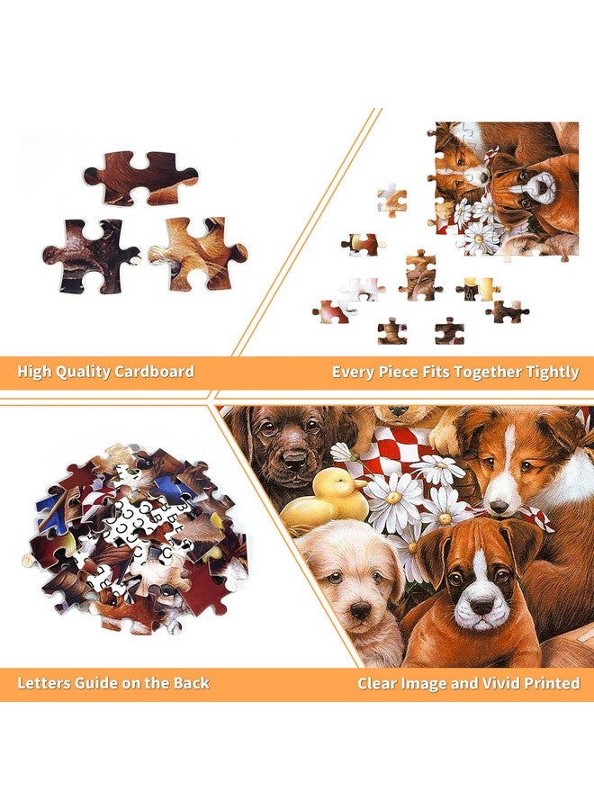 100 Piece Puzzles For Kids Dog Puzzle 100 Piece Puzzles For Adults Puppy Group Photo Puzzles 100 Pieces For Adults 100 Piece Puzzles For Seniors Kids Puzzles 100 Piece Dogs Selfie 100 Piece Puzzle