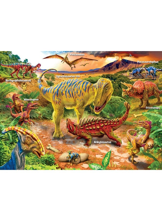 Explorer Puzzles Dinosaur Adventure 100 Piece Jigsaw Puzzle