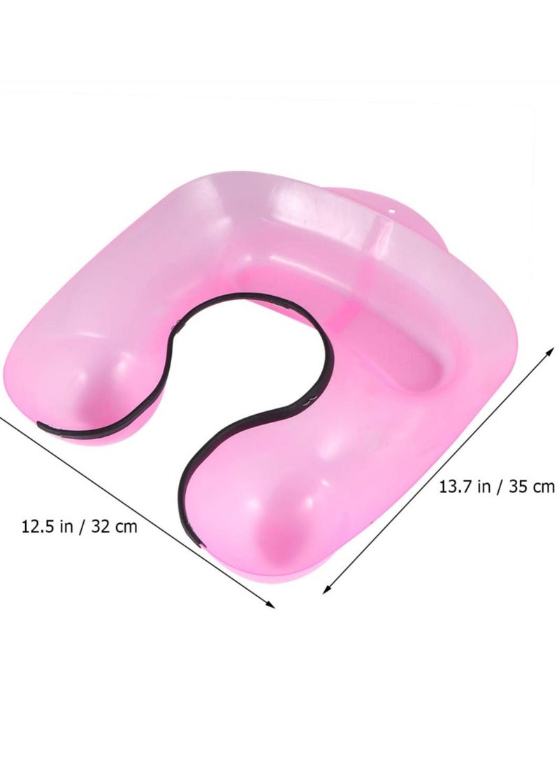 2pcs Salon Hairdressing Neck Tray Plastic Hair Coloring Shoulder Support Cover Cutting Catcher Professional Perming Rest Container Clothing Protector Tool