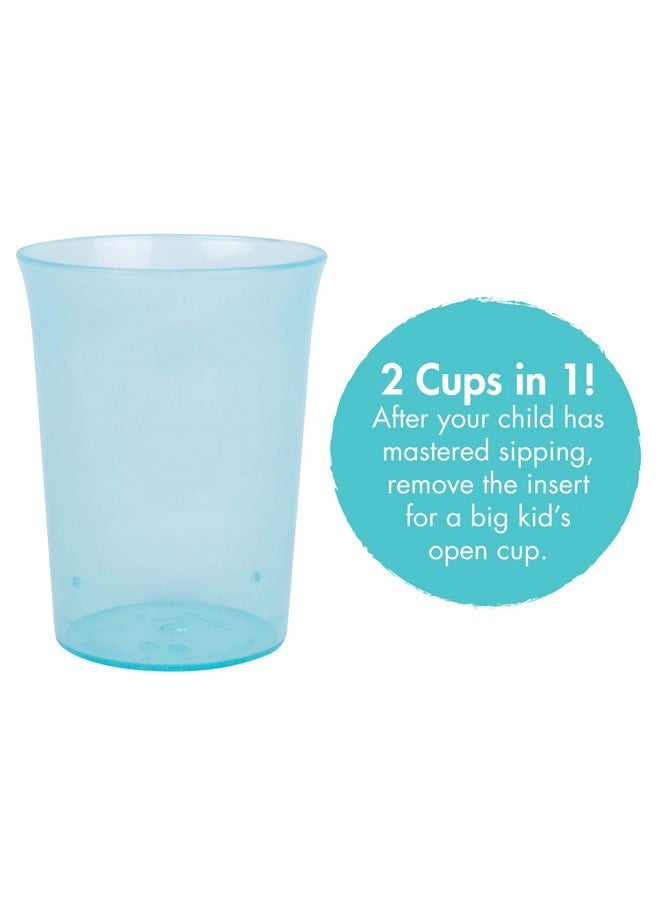 My First Open Cup 2 Cups In 1 Open Baby Cup With Removable Spill Control Insert Training Cups For Transition To Toddler Cups Ages 12 Months And Up 2 Count