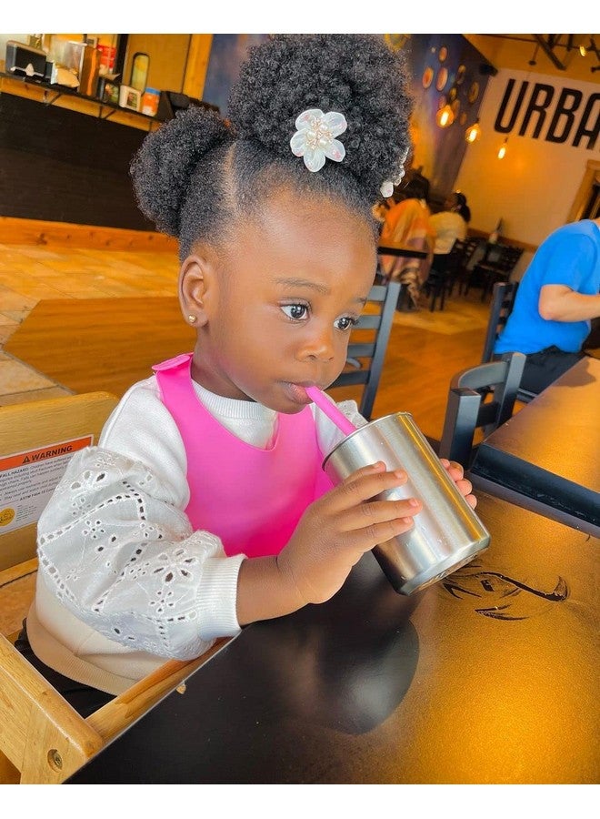 Reusable Silicone Straws For Toddlers & Kids 5 Pcs Flexible Short Drink 5