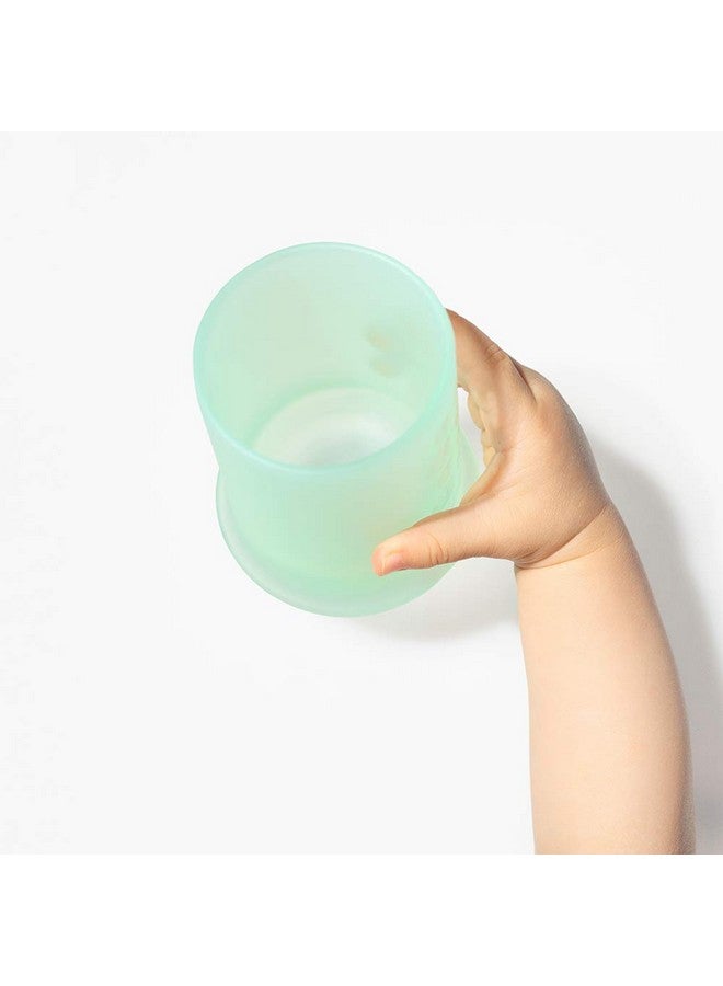 Silicone Training Cup ; Water Drinking Cup For Babies ; 6+ Mo Infant To 1218 Months Toddler ; Transition To Sippy Cup For Kids & Smoothie Cup With Straw ; Baby Led Weaning Supplies & Gifts