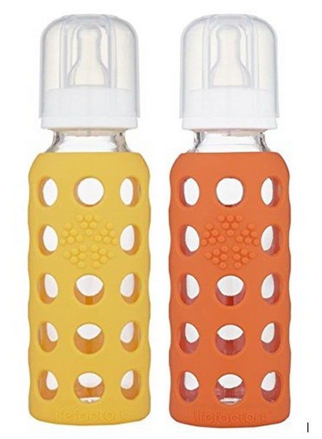 9Oz Glass Baby Bottle 2Pk Mangopapaya