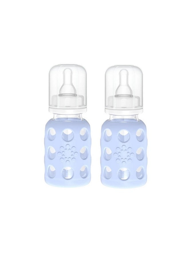 4Oz Glass Baby Bottle 2Pk (Blanket)