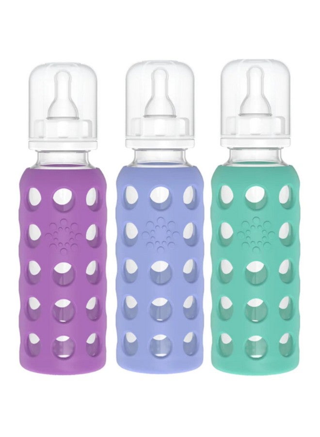 9Oz Glass Baby Bottle 3Pk (Kalegrapeblueberry)