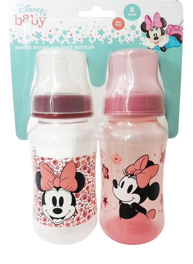 Disney Baby Girl 11 Oz Pack Of 2 Baby Bottles Minnie Mouse