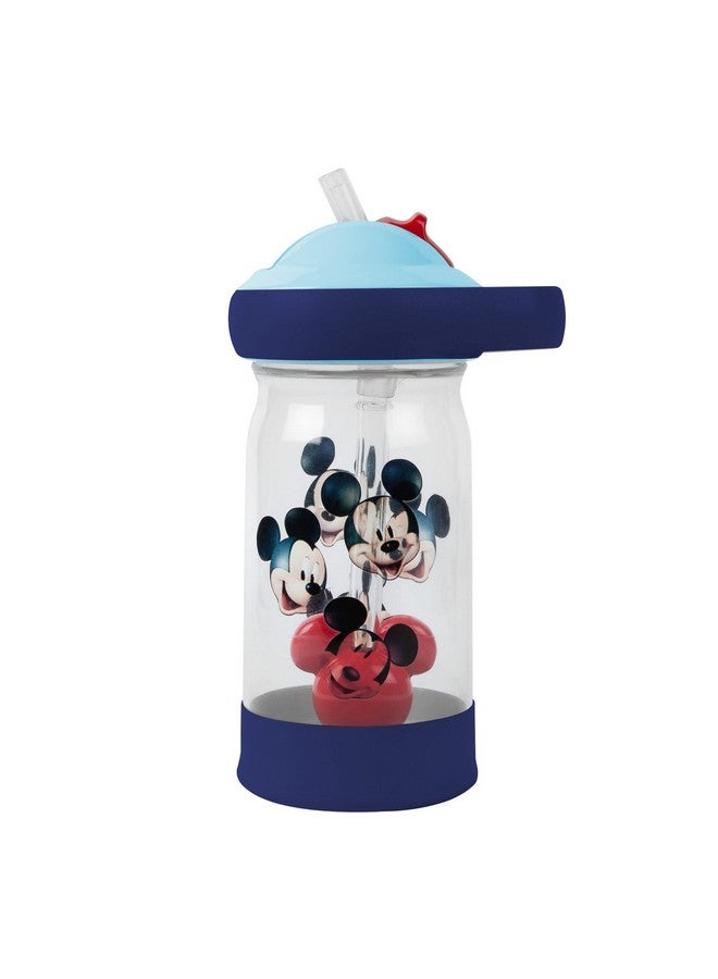 Mickey Sip & See Toddler Water Bottle Wfloating Charm 12 Oz