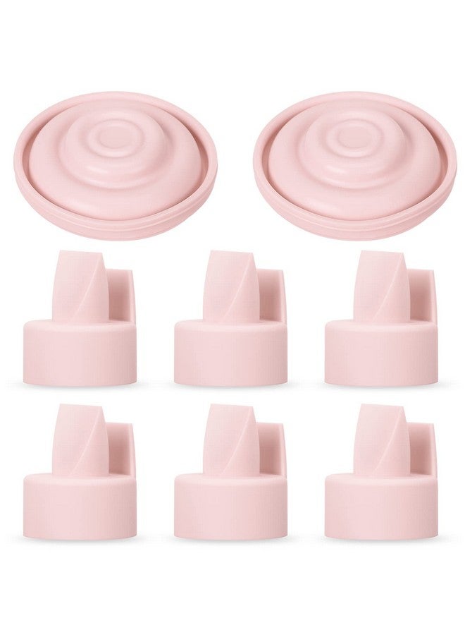 [8Count] Papablic Duckbill Valves And Silicone Membrane Compatible With Spectra S1 S2 And 9 Plus Breastpumps Not Original Spectra Pump Parts Bpa/Dehp Free Pink