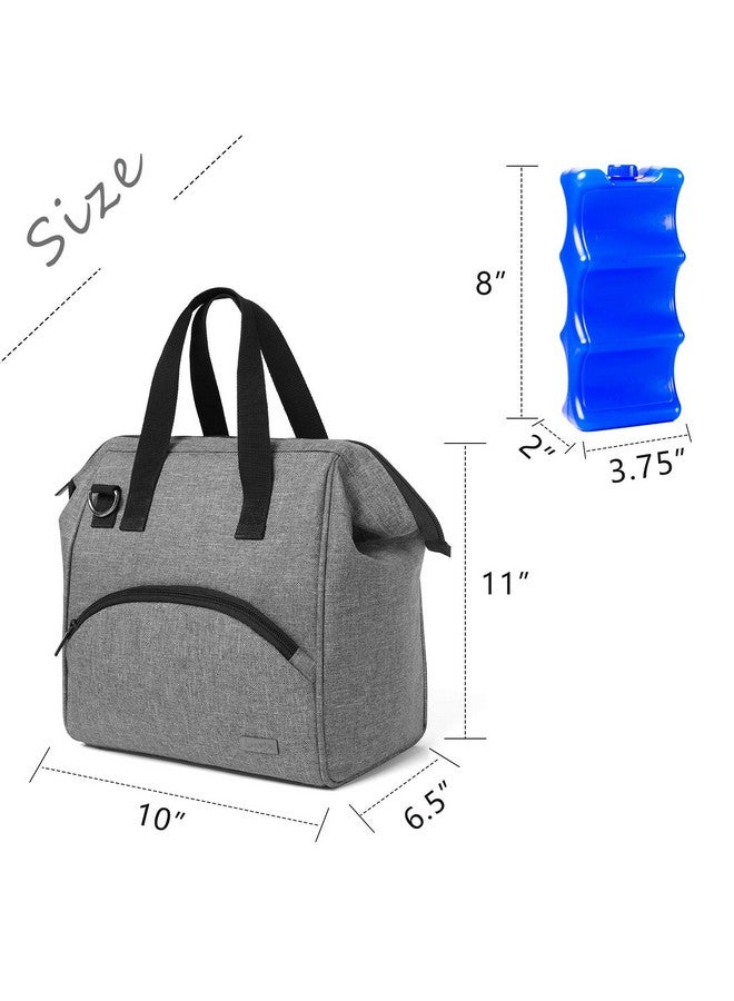 Breastmilk Cooler Bag With An Ice Pack (Fits 6 Bottles Up To 9 Ounces) Breastmilk Cooler For Breastmilk Bottles And Small Accessories Gray