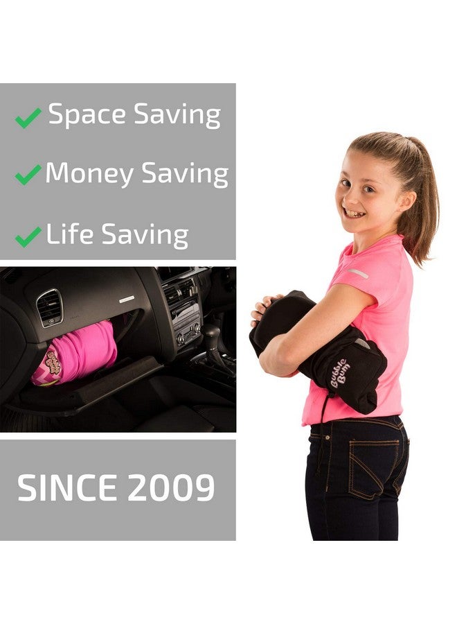 Travel Car Seat Inflatable Booster Seat For Car Narrow Slim Fit Travel Booster Seat For 411 Year Olds Black