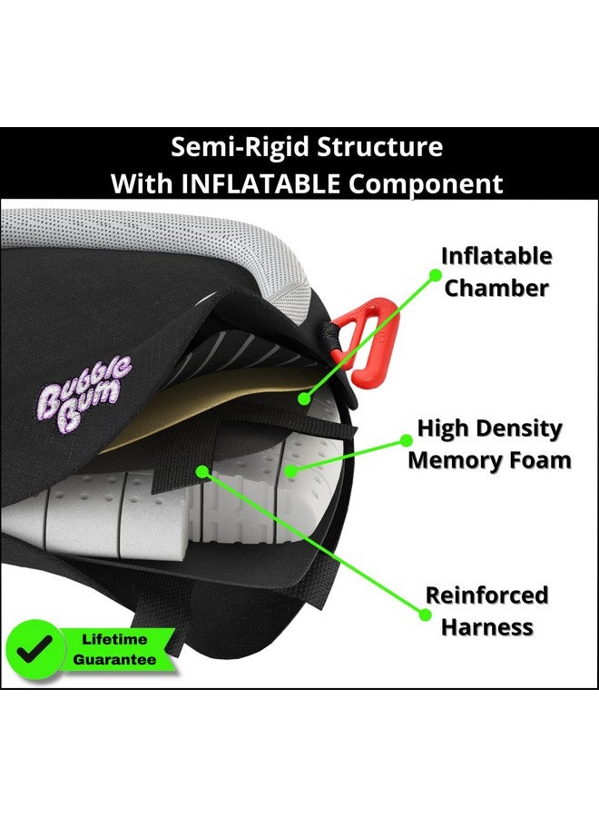 Travel Car Seat Inflatable Booster Seat For Car Narrow Slim Fit Travel Booster Seat For 411 Year Olds Black