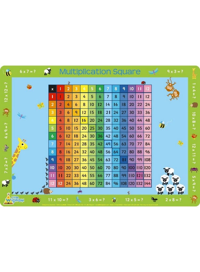 Multiplication Square Placemat