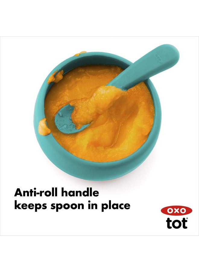 Tot Silicone Spoon Set Teal
