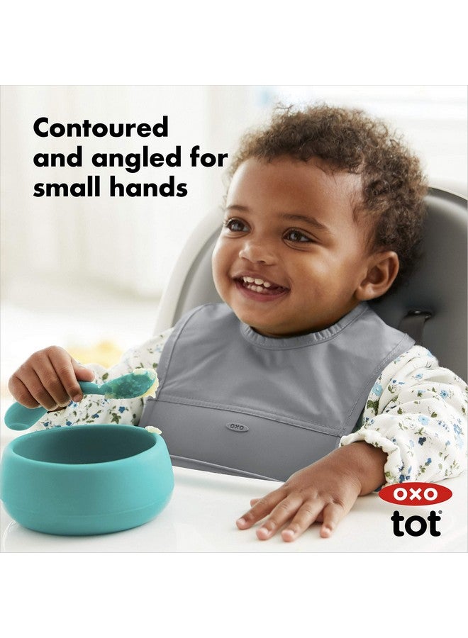 Tot Silicone Spoon Set Teal