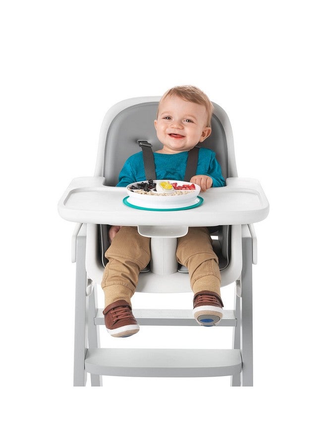 Tot Stick & Stay Suction Divided Plate Teal 1 Count (Pack Of 1)