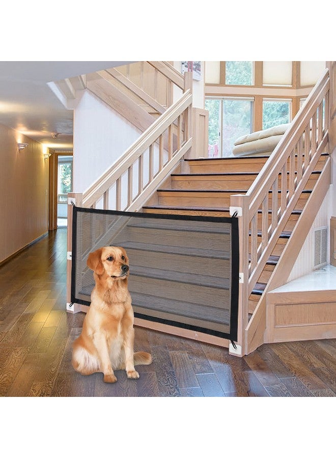 43'' X 30'' Magic Pet Gate Dog Gates For Doorways Baby Gate For Stairs And The House Providing A Safe Enclosure For Pets To Play And Rest 6 Loops Design