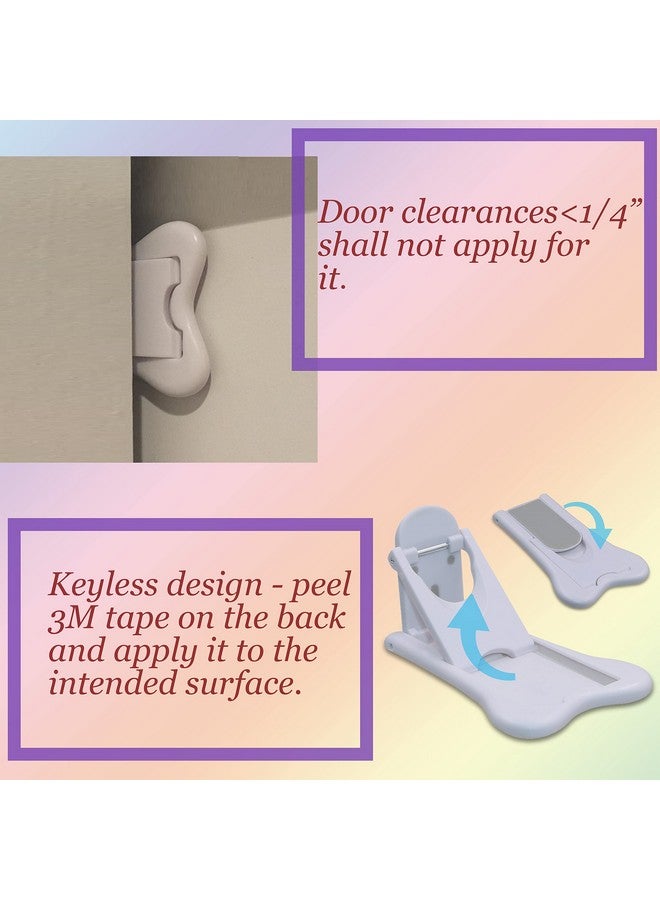 Sliding Door Lock For Child Safety Window Stoppers For Vertical Windows Sliding Glass Door Lock For Baby Proof (2 Pack)