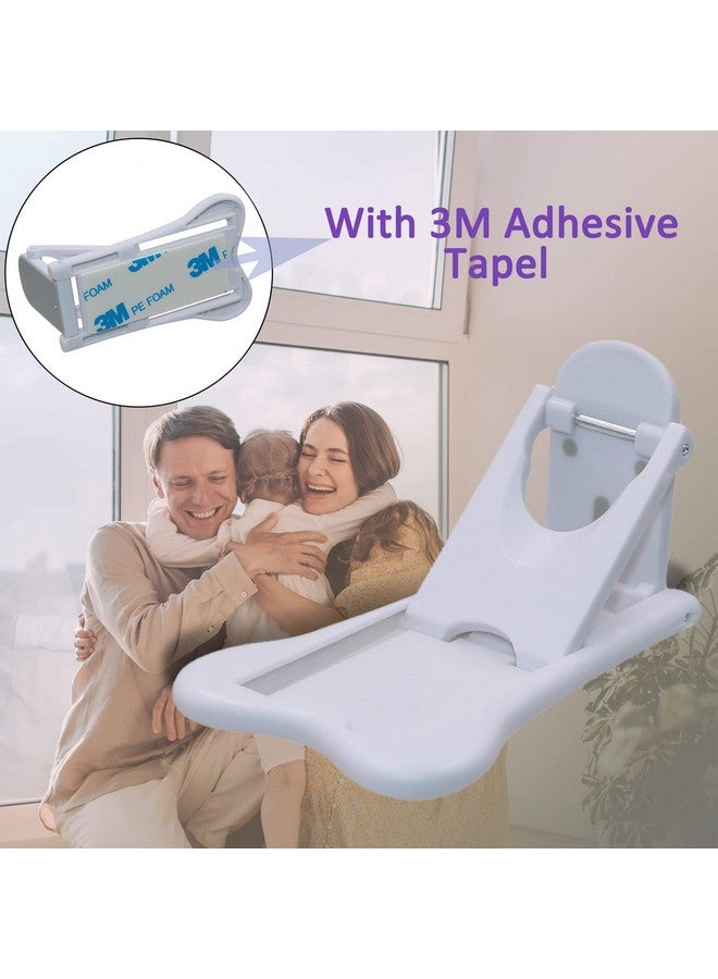 Sliding Door Lock For Child Safety Window Stoppers For Vertical Windows Sliding Glass Door Lock For Baby Proof (2 Pack)