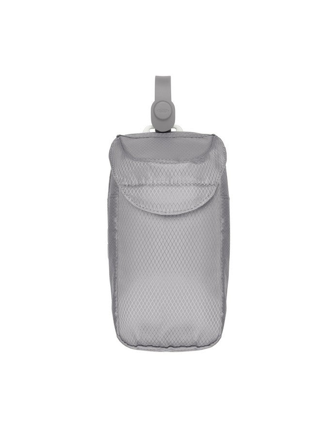 Tot Onthego Wipes Dispenser With Diaper Pouch Gray