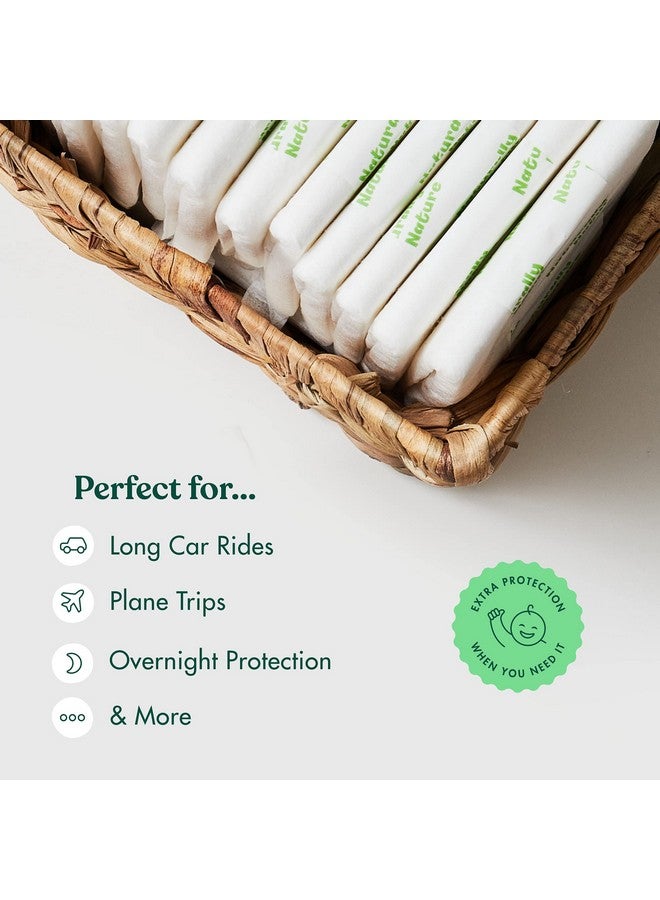 Overnight Diaper Doubler Booster Pads With Adhesive (96 Count) For Pullon & Regular Diapers ; Nighttime Leak Protection For Heavy Wetters Diaper Liners For Boys & Girls