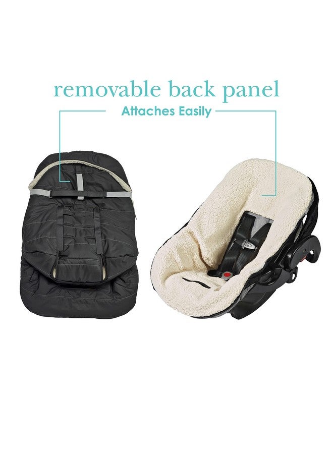 Bundle Me Winter Baby Car Seat Cover And Bunting Bag Urban Black Weather Resistant Baby Carrier Cover Winter Baby Essentials