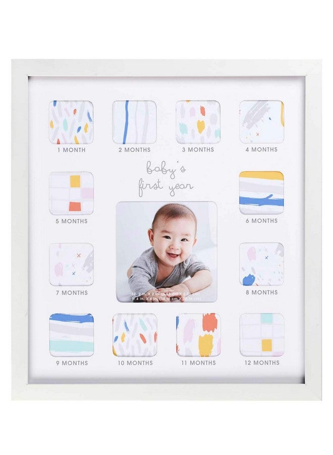 Baby'S First Year Photo Frame With Milestone Stickers 12'' X 13.25''