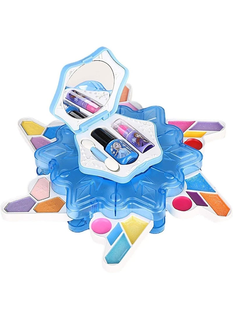 Kids Makeup Box For Girl Beauty Set For Little Girls Makeup Kit Real Safe Cosmetic Washable Makeup