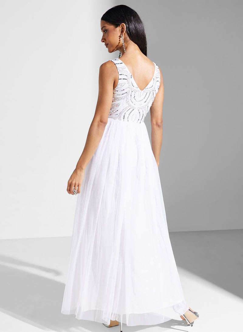 Embellished Bodice Dress