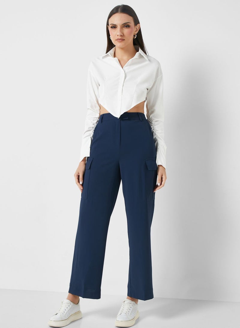 High Waist Wide Leg Pants