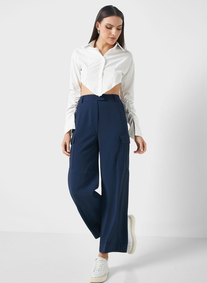 High Waist Wide Leg Pants