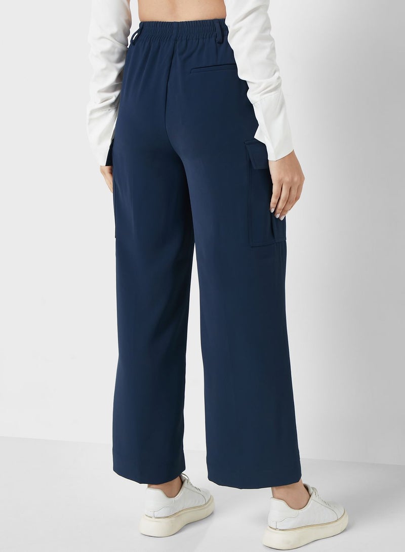 High Waist Wide Leg Pants