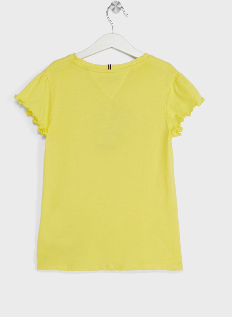Youth Essential Ruffle Top