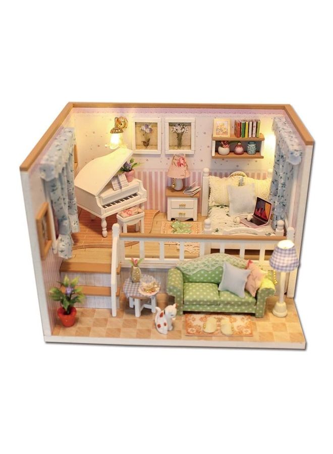 DIY Miniature Wooden Doll House Furniture Kit 17 x 13.5 x 12.3cm