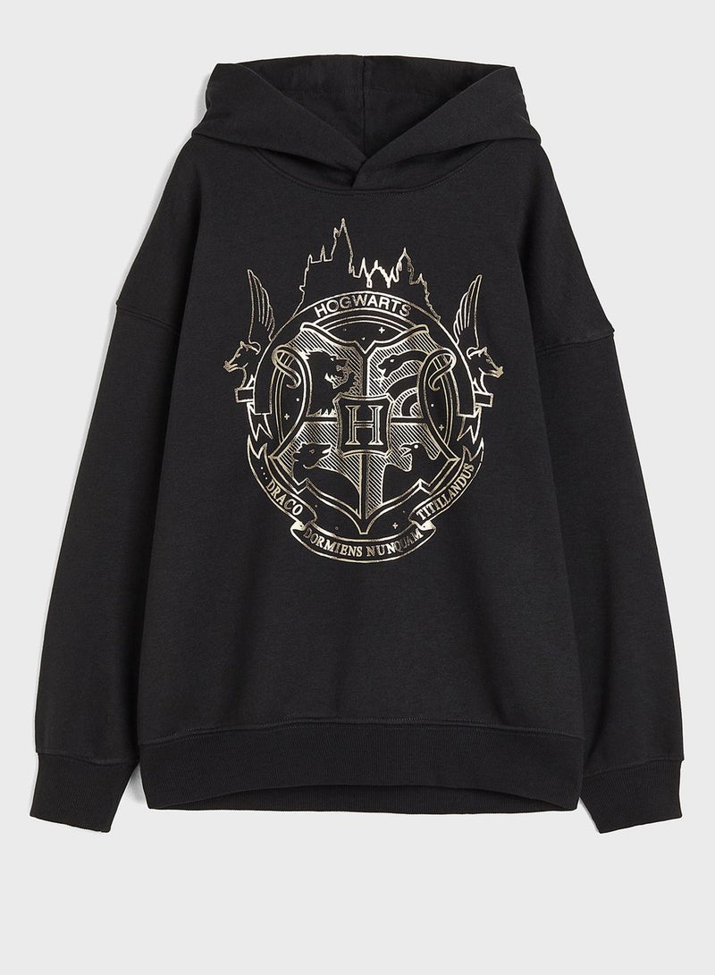 Youth Graphic Print Hoodie