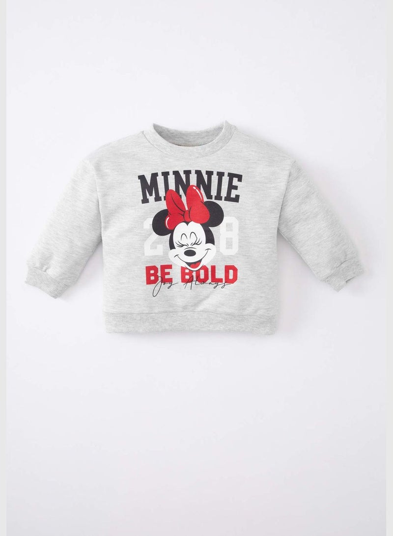 Baby Girl Disney Mickey & Minnie Licenced Long Sleeve Sweatshirt