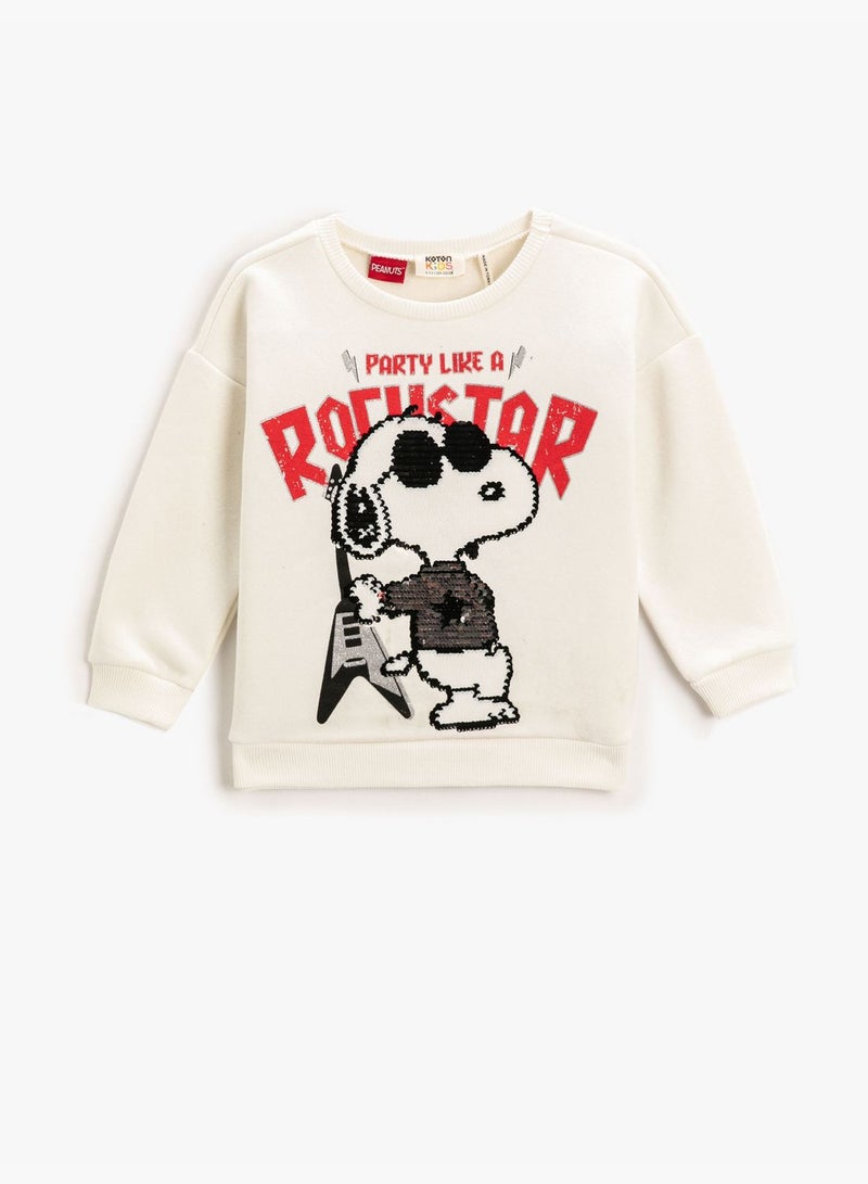 Snoopy Printed Licensed Sweatshirt