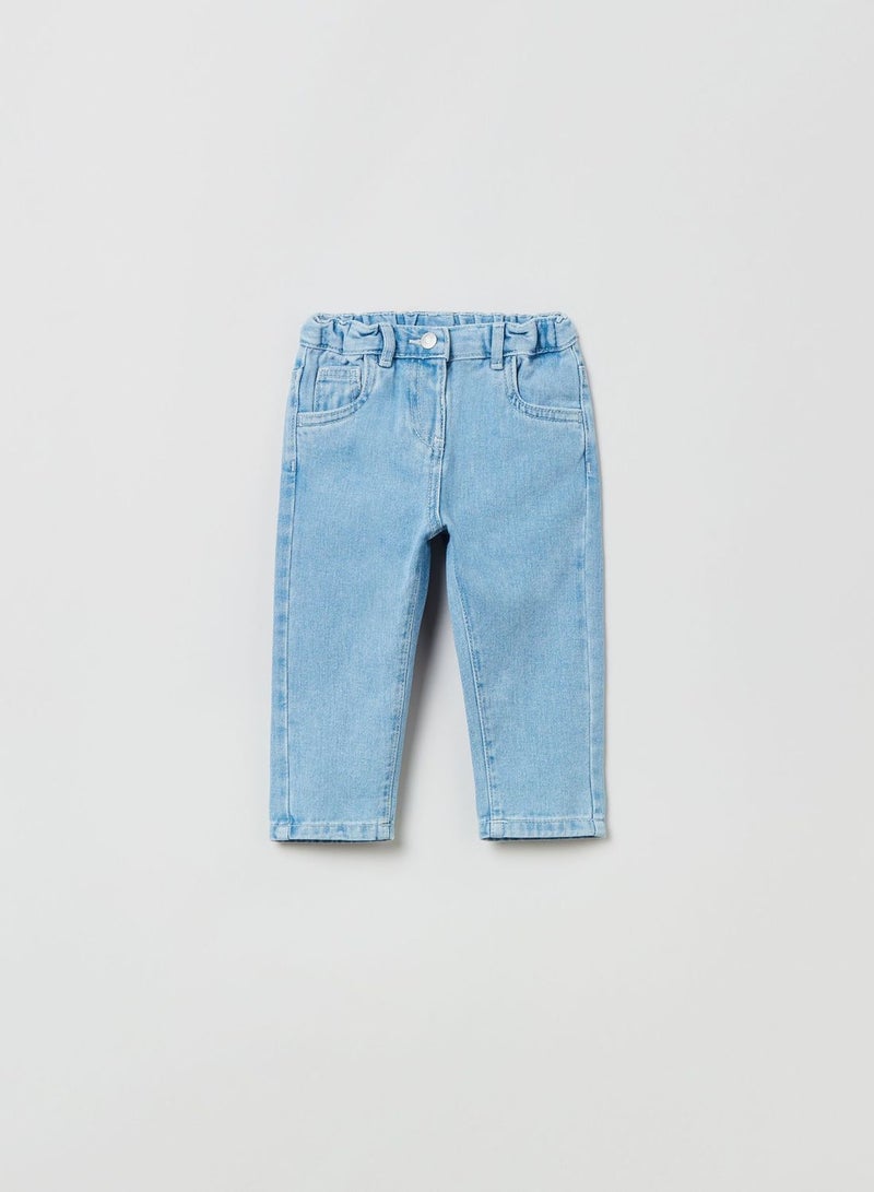 OVS Five-Pocket Jeans With Floral Print