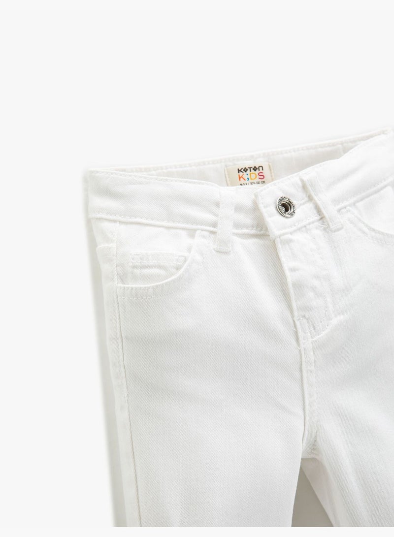 Slim Jean - Basic Destroyed Slim Leg Pockets Cotton