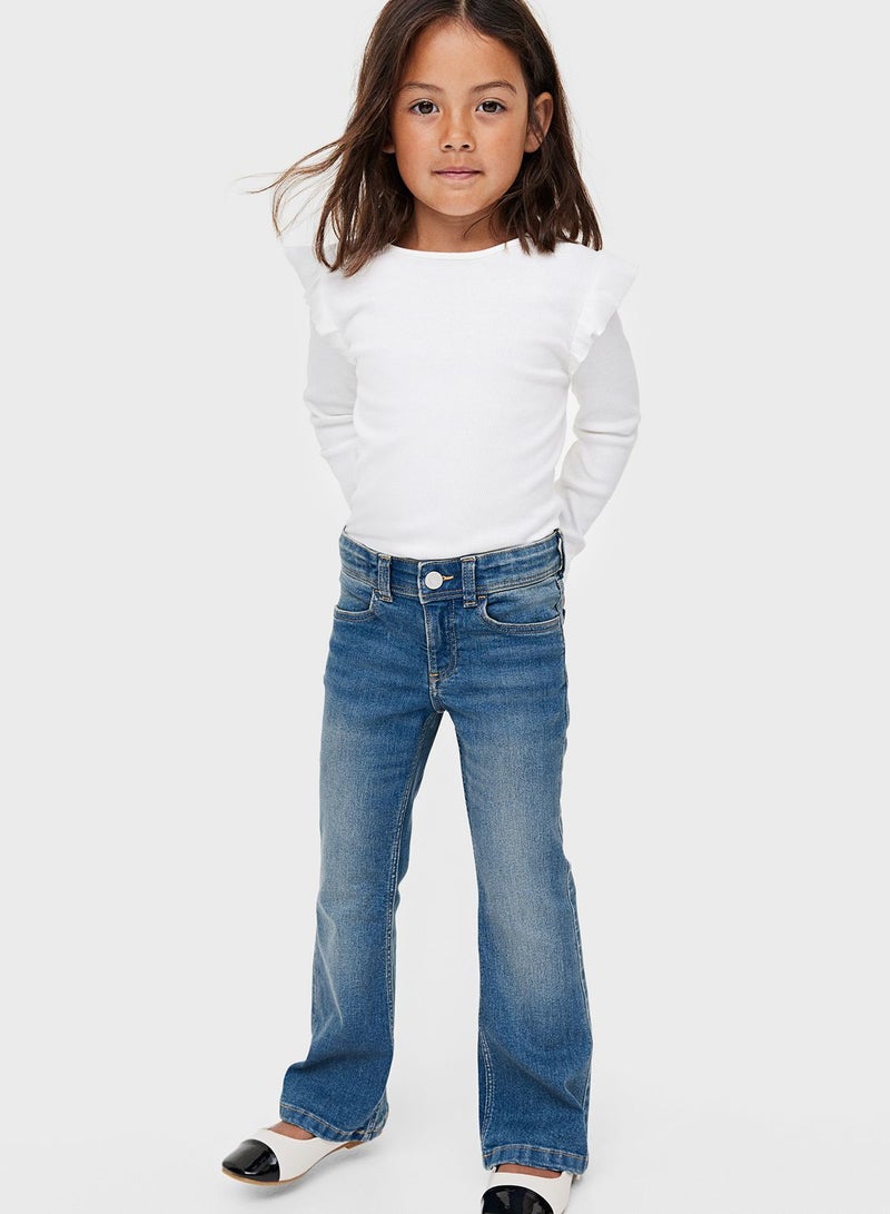 Kids Denim Stretchable Flared Jeans