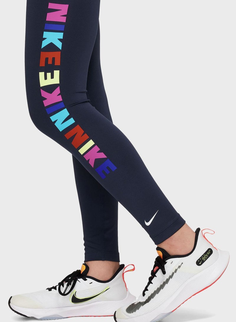 Youth Dri-Fit One Logo Tights