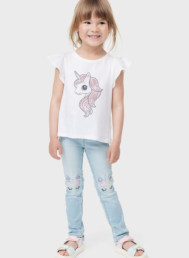 Kids Denim Jeggings