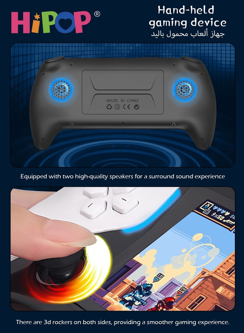 Handheld Games Console with 2000+ Games,Support MP4 Mode,E-books and Music Playback,4.3 Inch HD Screen Retro Arcade Games,2500mAh High-Capacity Battery,Video Game Consoles for Kids